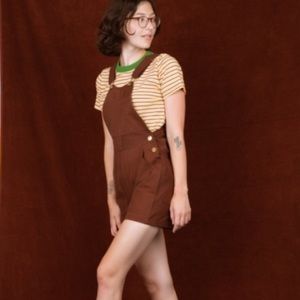 Big Bud Press Overall Shorts in Fudgesicle M